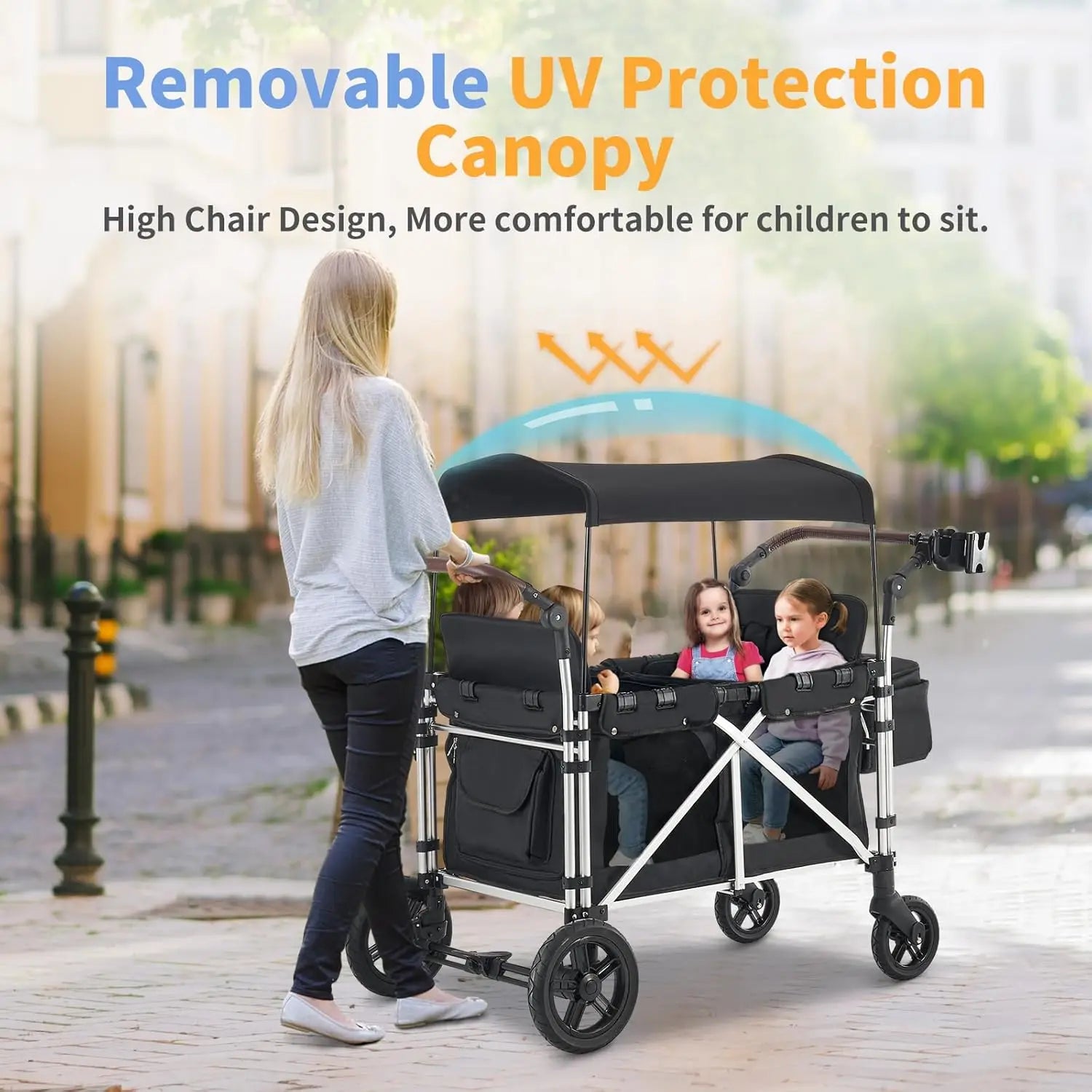 Stroller Wagon for 4 Kids