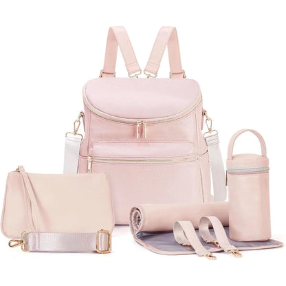 Fashion Leather Mommy Backpacks