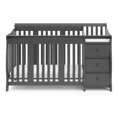 Portofino 5-in-1 Convertible Crib and Changer (Gray)