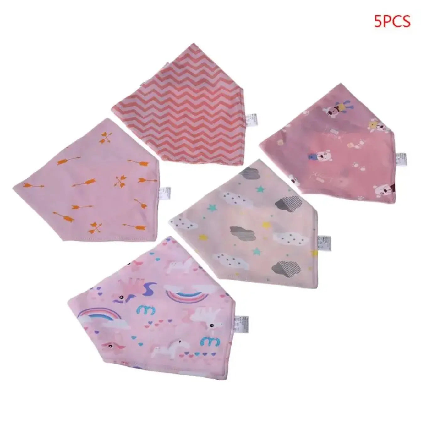 5pcs Baby Bibs Scarf